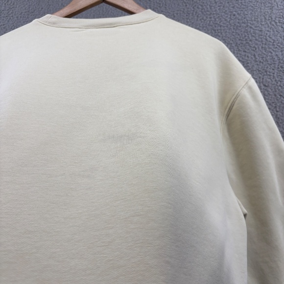 Carhartt WIP Carhartt Sweat Crewneck Embroidered Logo Pale Yellow Size L - Picture 13 of 14